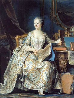 Jeanne-Antoinette Poisson - Madame de Pompadour - pastel de Maurice Quentin de La Tour – 1755 - Musée du Louvre